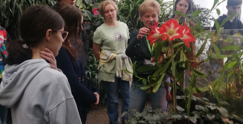 Zajęcia botaniczne w Palmiarni