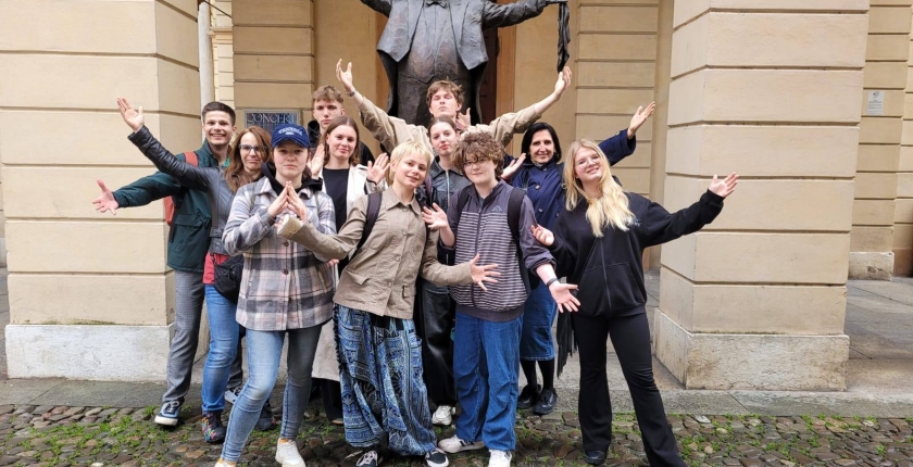 Uczniowie ALO w Modenie - Erasmus+