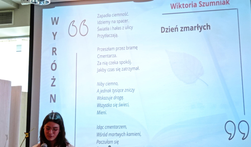 Nagroda poetycka dla Wiktorii Szumniak